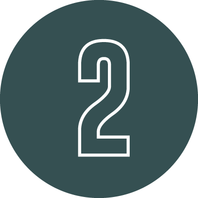 Asset 176 - Essential Plan Support Services - Essential Plan Support Services Circular dark teal badge with a large white outlined number 2 in the center.